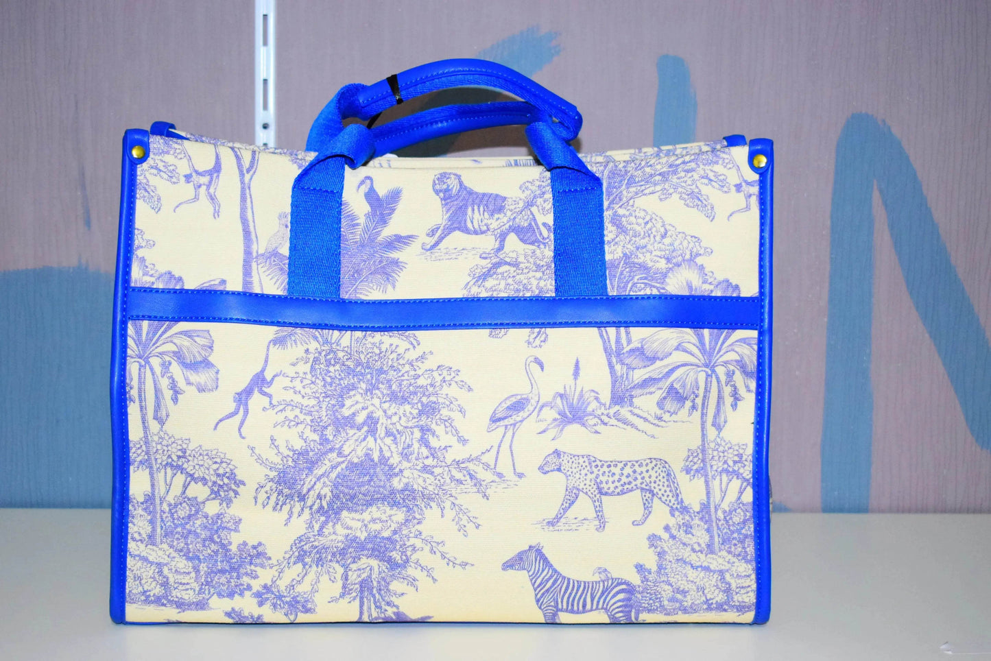Rive Gauche Bag Blue Tote Bag - MAADFASHION31