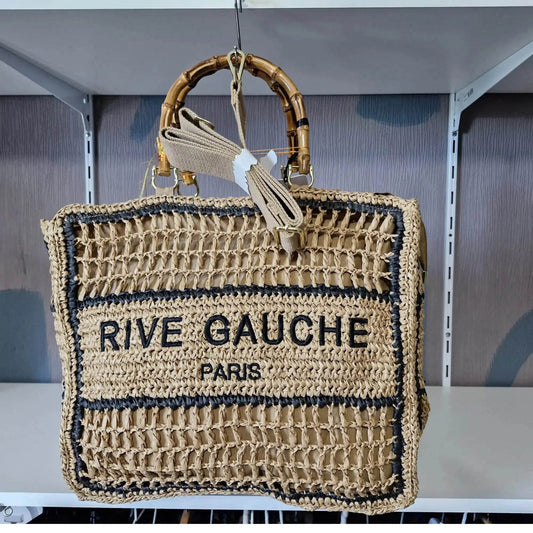 Sac Cabas RIVE BAG GAUCHE raphia 5 couleurs - MAADFASHION31