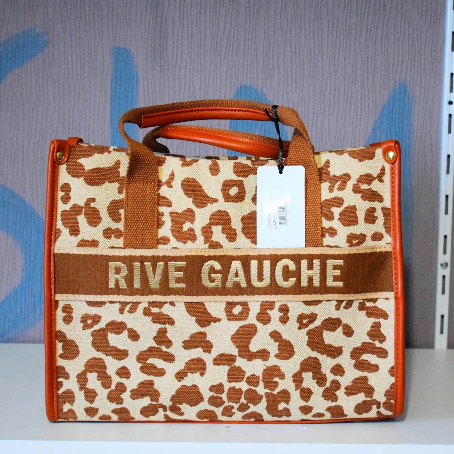 Rive Gauche handbag - Camel leopard print - MAADFASHION31