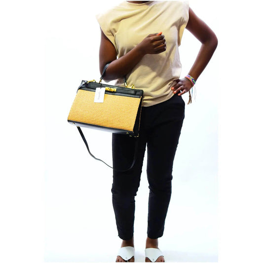 Sac à main VIMODA Beige/Noir - MAADFASHION31
