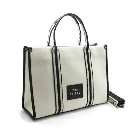 Sac cabas TOILE NOIR - MAADFASHION31